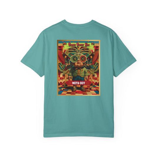 Garage Bucket Kids Presents Moth-Boy (higher quality shirt)