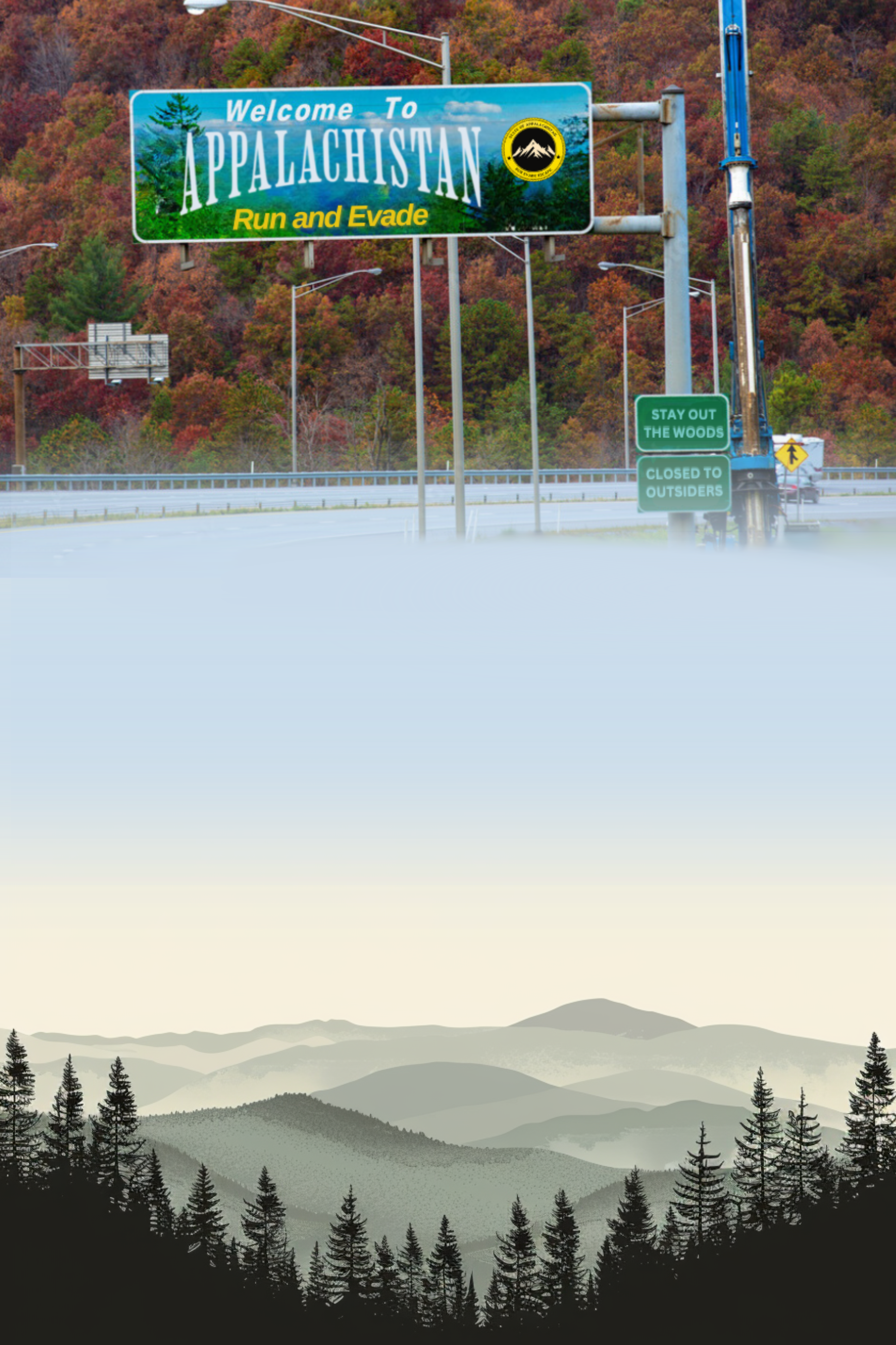 Welcome to Appalachistan! Rolling hills, Appalachian Mountains.